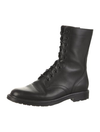 Celine Leather Combat Boots