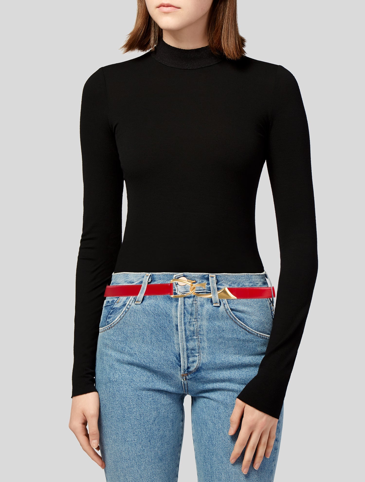 celine skinny belt