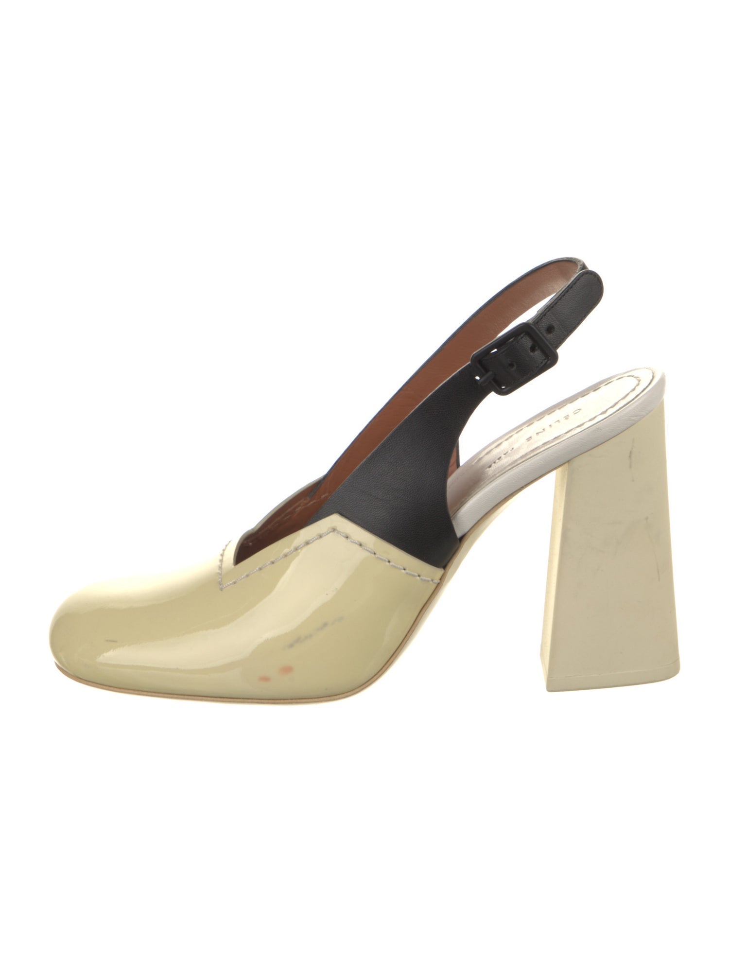 Celine Patent Leather Slingback Pumps