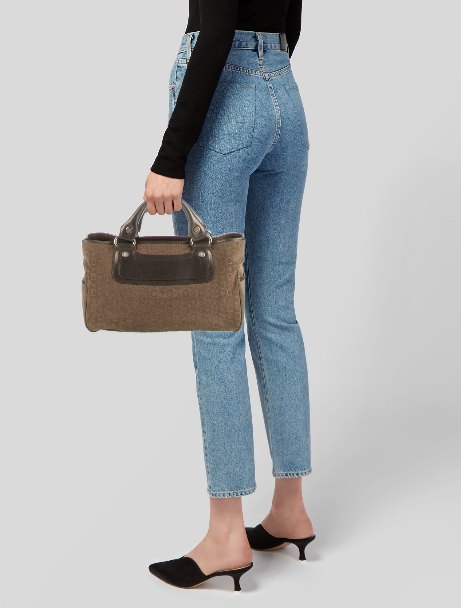 Celine Suede Monogram Boogie Bag