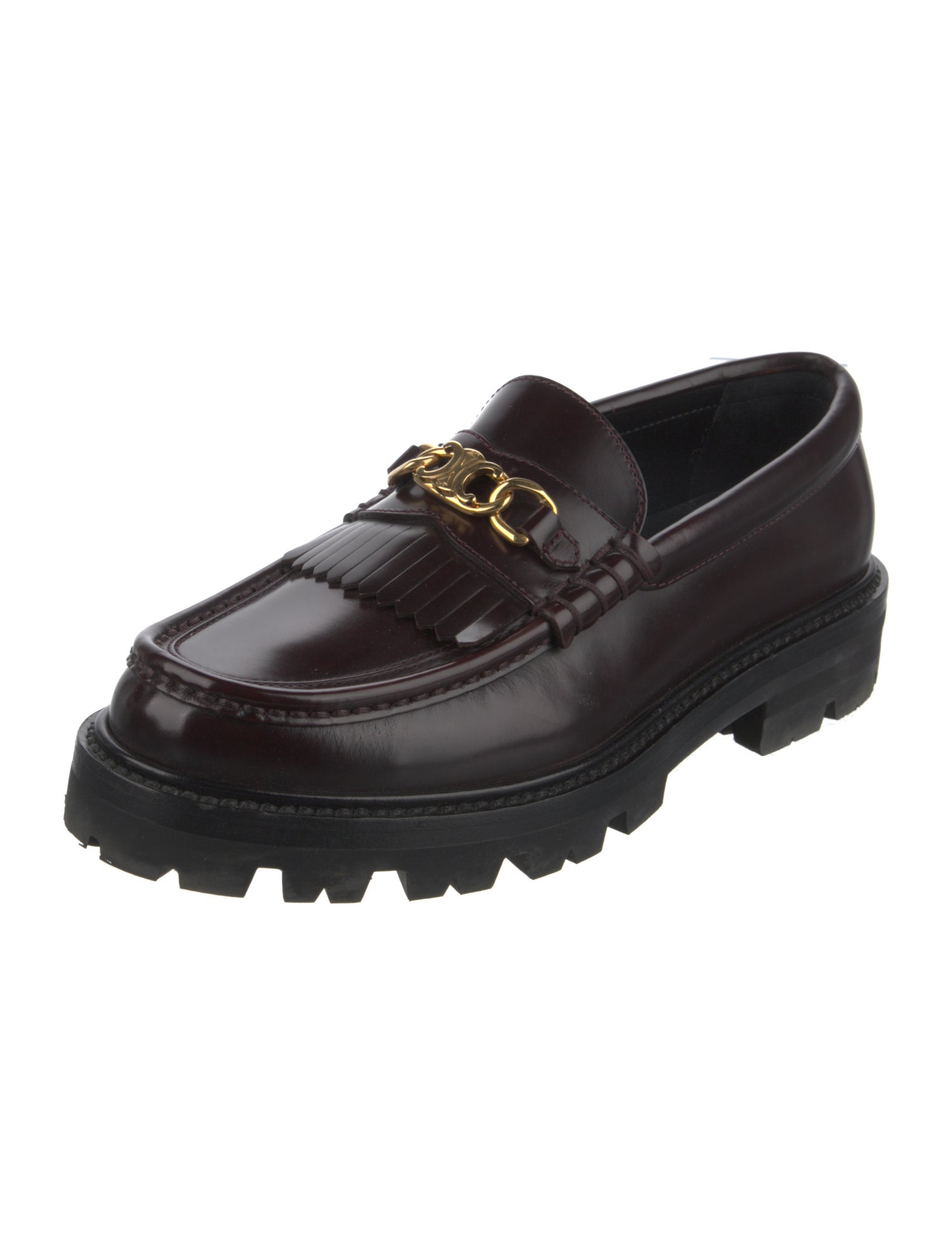 CELINE 25S SERIN CHUNKY LOAFERS 50MM IN BROWN SUEDE