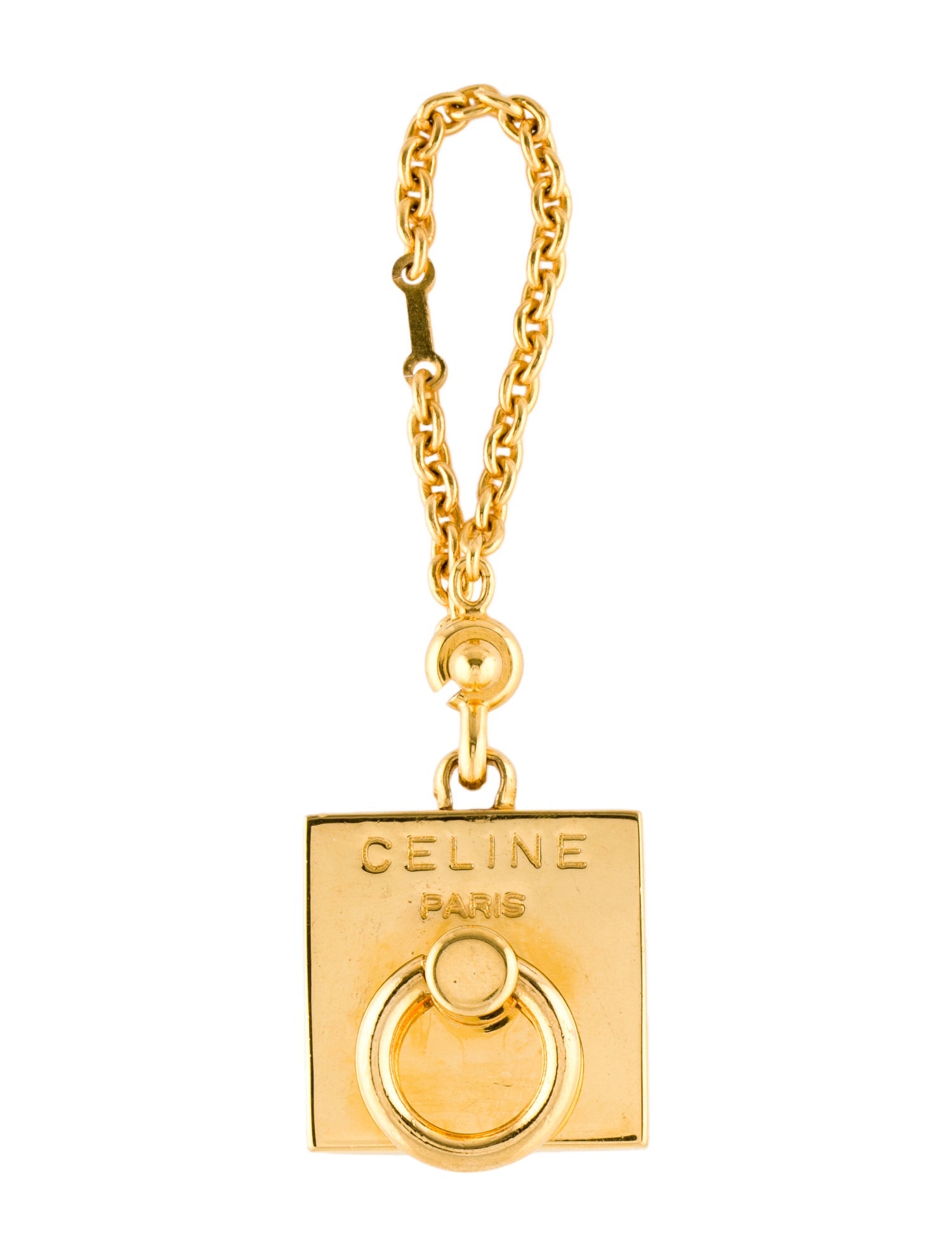 Celine Keychain Gold Keychains, Accessories CEL275670 The RealReal