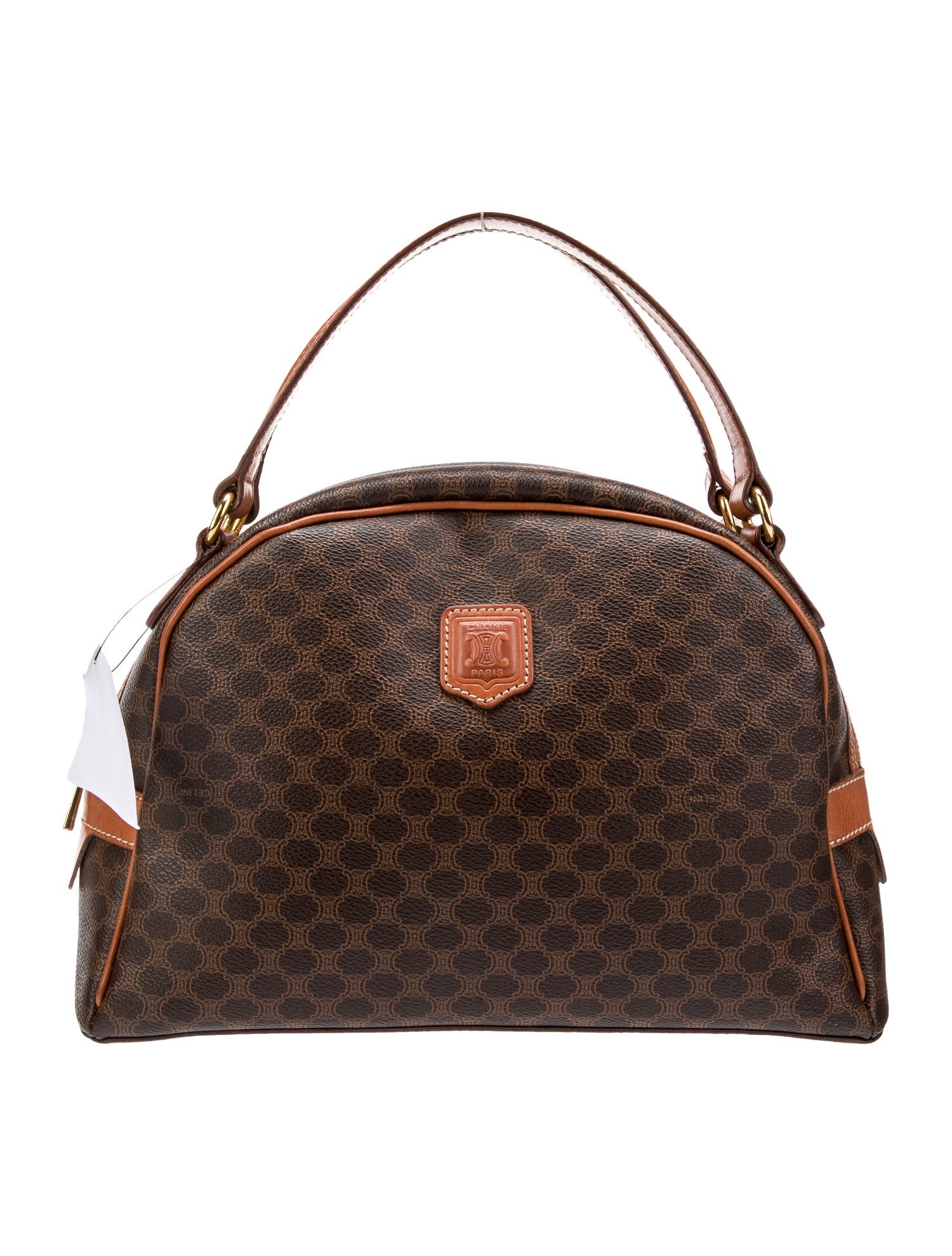 Celine Macadam Dome Bag - Brown Handle Bags, Handbags - CEL276590 | The ...