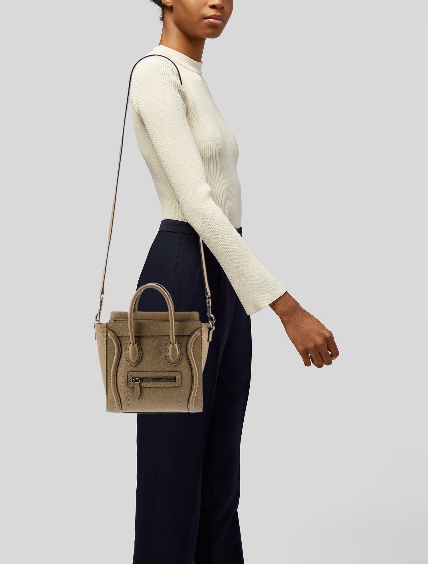 celine nano luggage souris