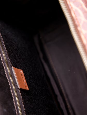 Celine Crocodile Embossed Trunkette Bag