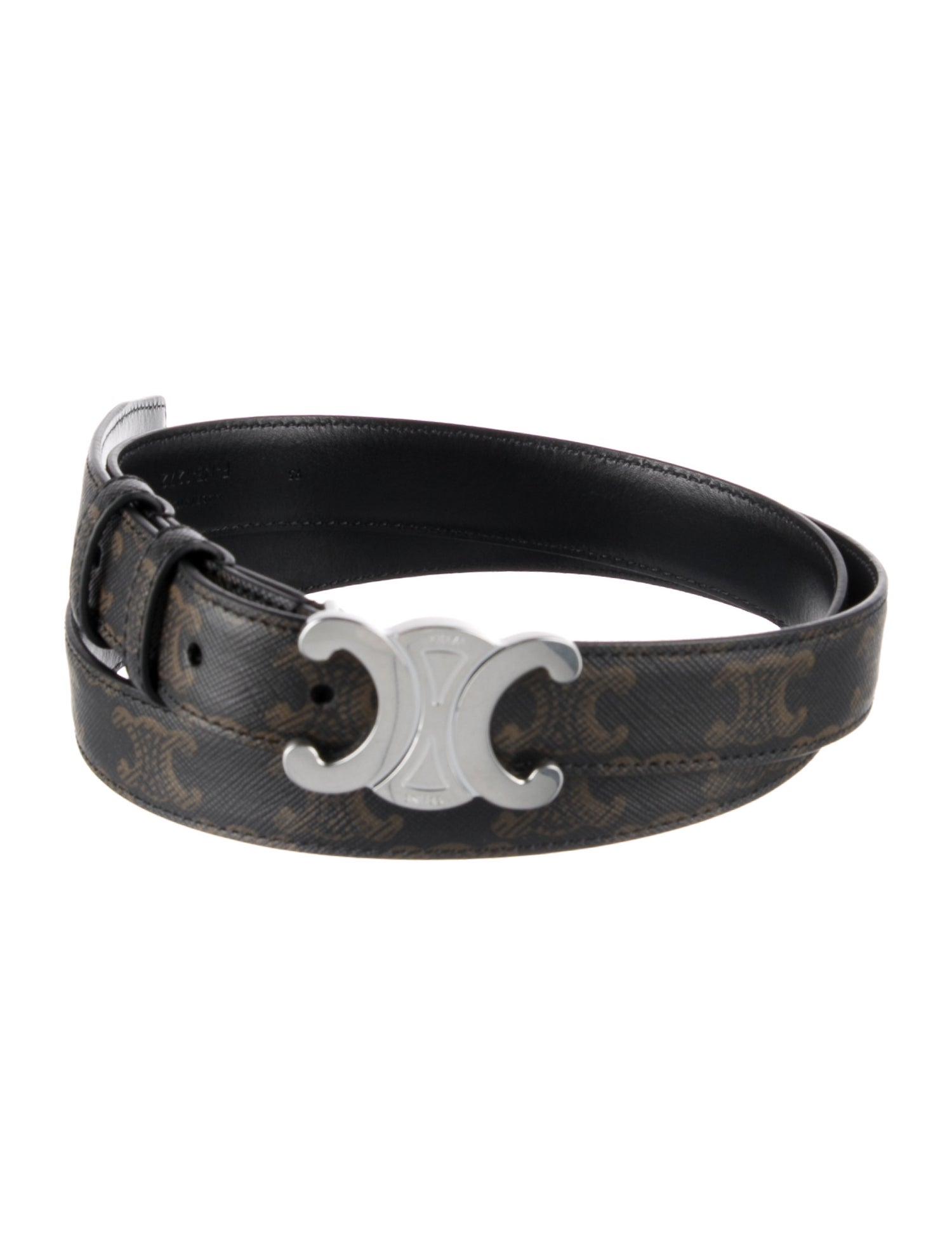 Celine Leather Belt Kit Black Belts, Accessories CEL280193 The