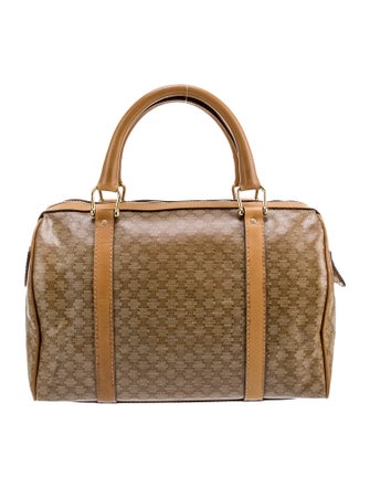 Celine Vintage Macadam Boston Bag