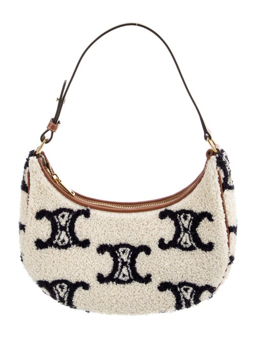 Celine 2022 Terry Cloth Triomphe Ava Hobo