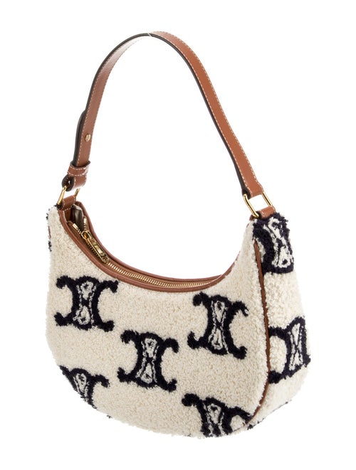 Celine 2022 Terry Cloth Triomphe Ava Hobo