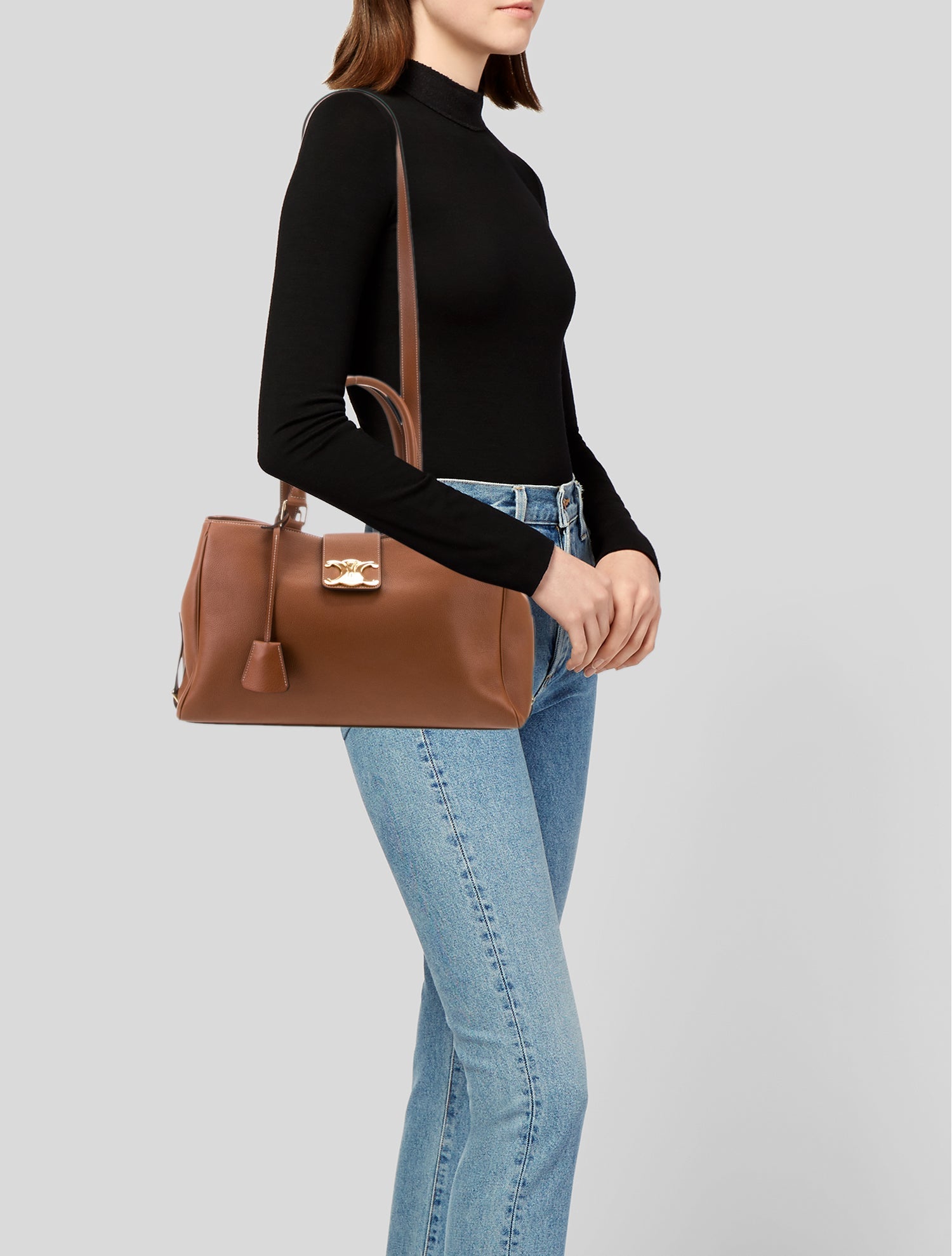 バッグ apolina Celine Medium Appoline Bag - Brown Handle Bags, Handbags