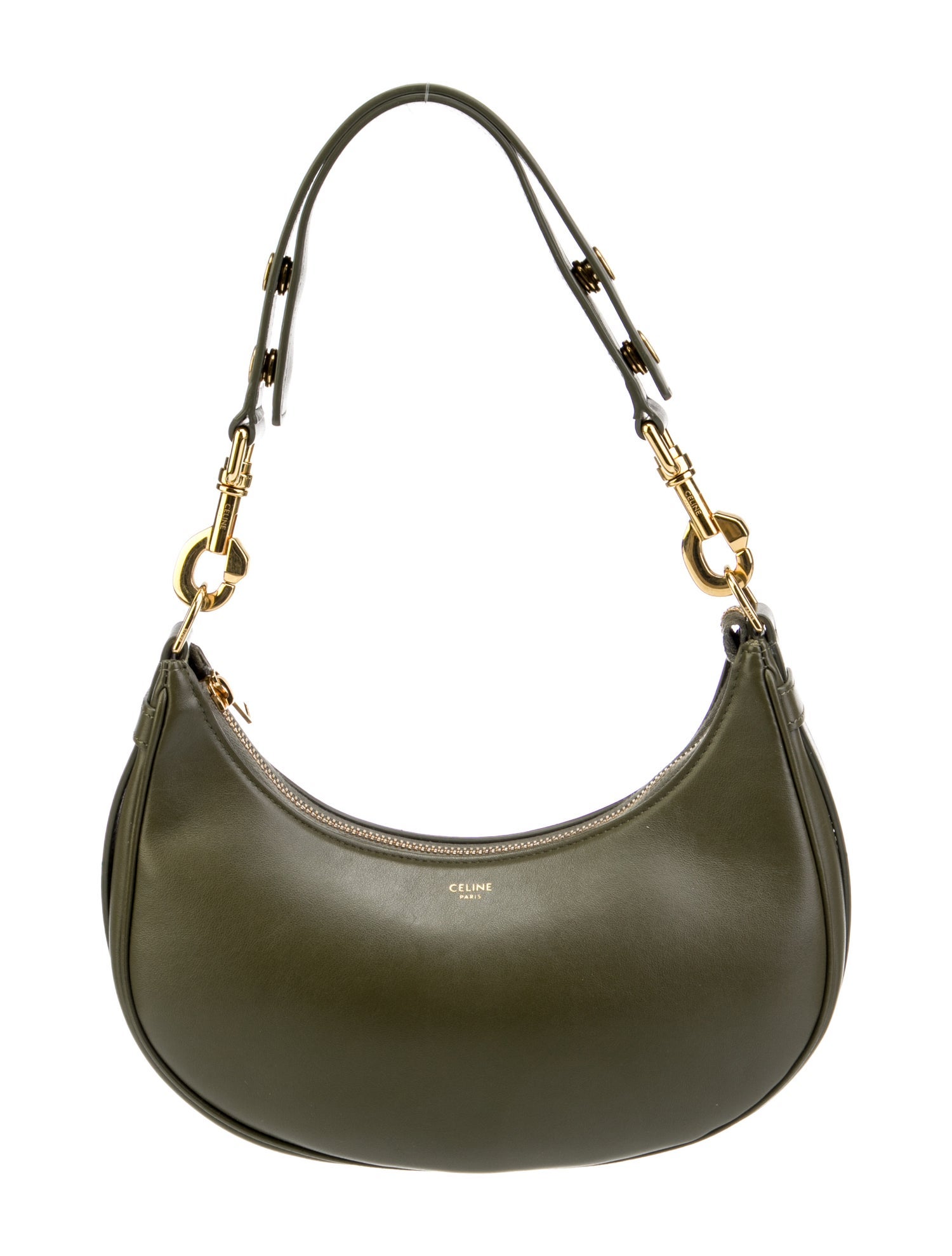 Celine Medium Ava Strap Hobo - Green Shoulder Bags, Handbags