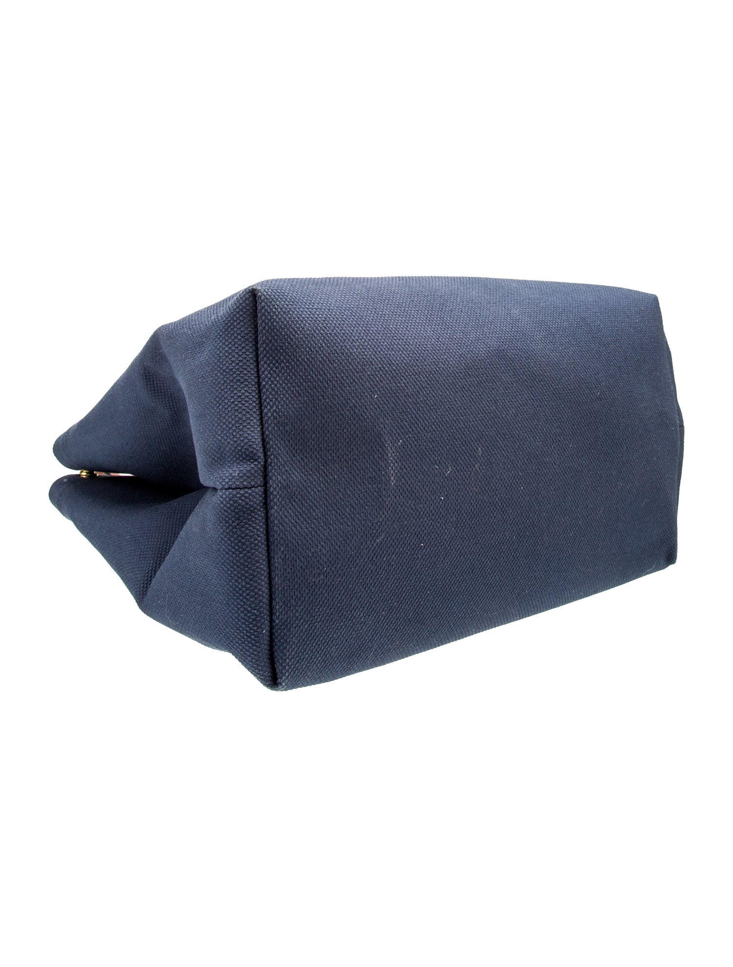 CELINE 25S DENIM CABAS BAG 50MM IN BLUE CANVAS