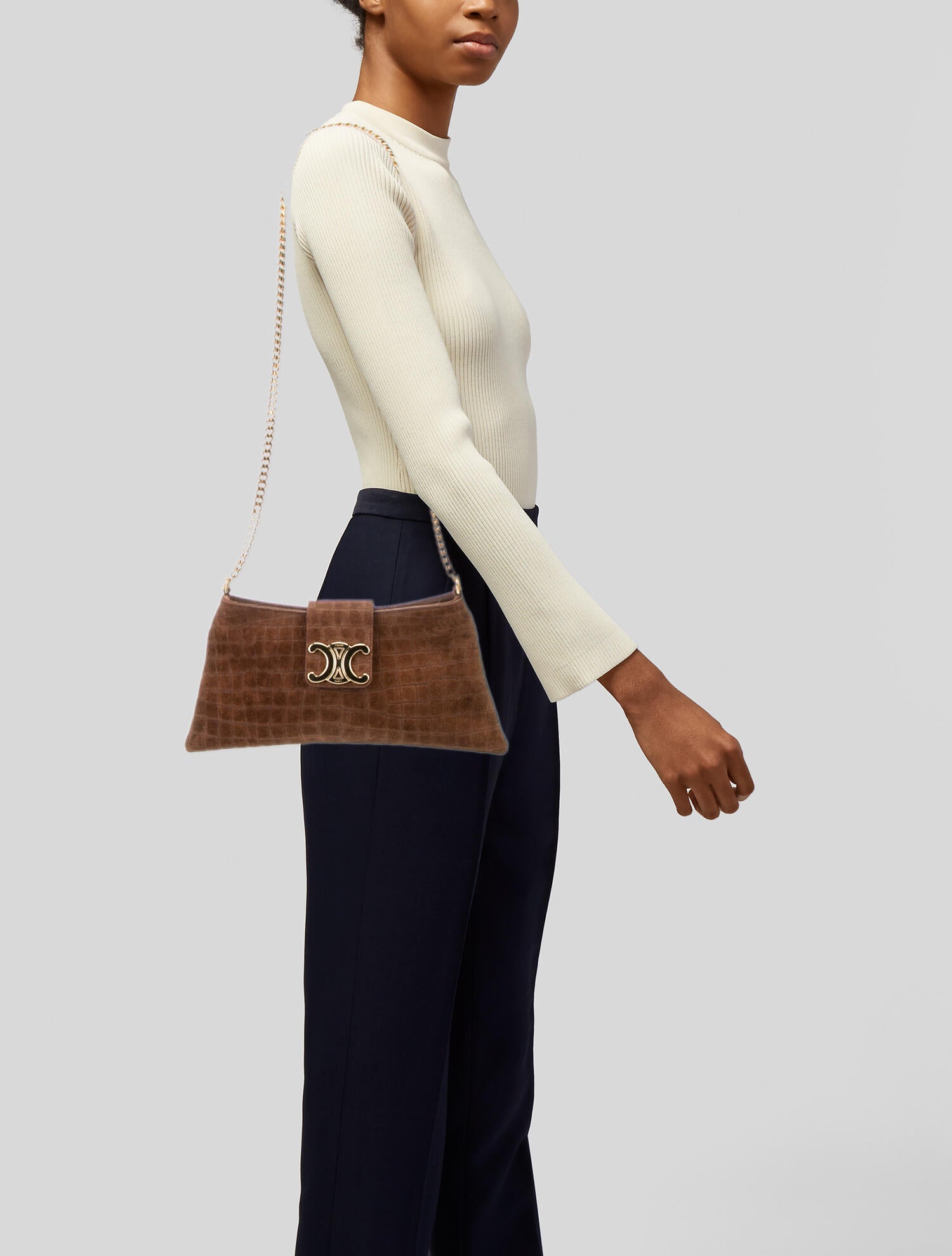 Celine 2023 Medium Wiltern Bag - Brown Shoulder Bags, Handbags