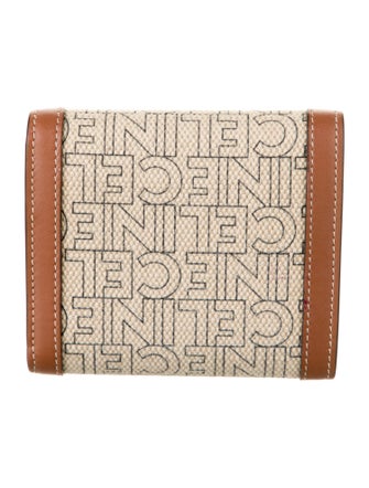 Celine 2023 Canvas Compact Compact Wallet