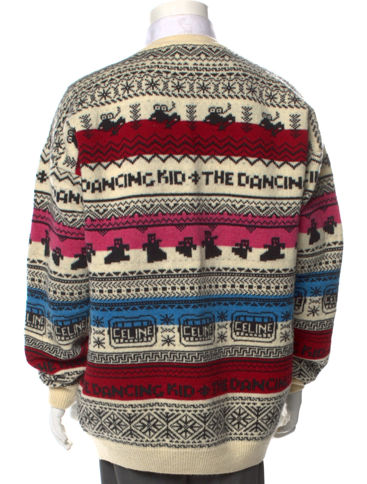 Celine 2021 'The Dancing Kid' Cardigan - Neutrals Sweaters