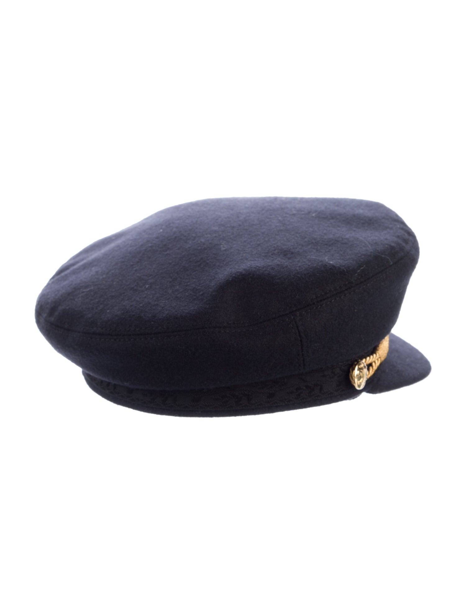 帽子・その他 CELINE | WOOL SAILOR CAP WITH TRIOMPHE PATCH 2AUS1327V.07DN TRIOMPHE SAILOR CAP IN WOOL CLOTH