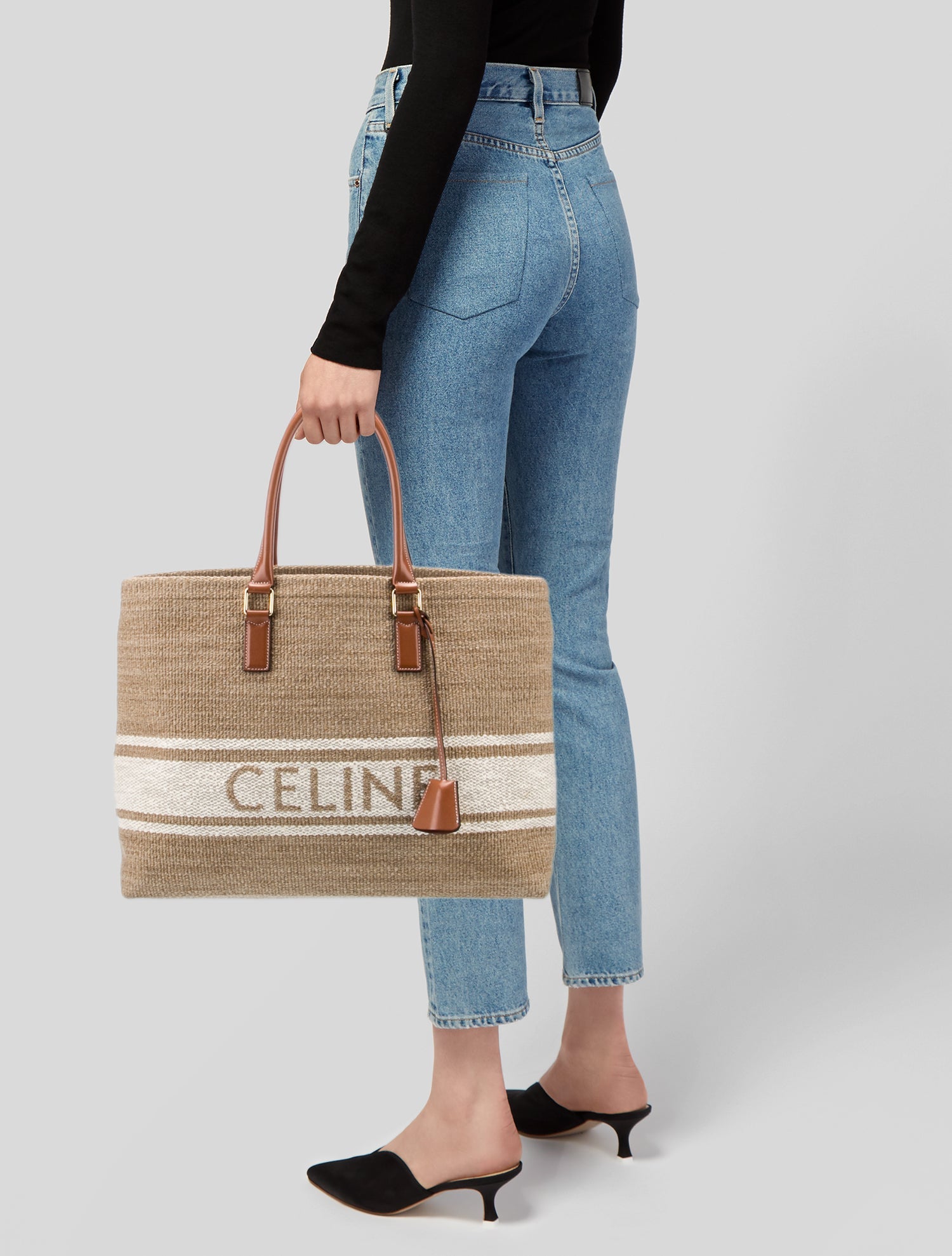Celine Horizontal Cabas Plein Soleil Bag - Neutrals Totes