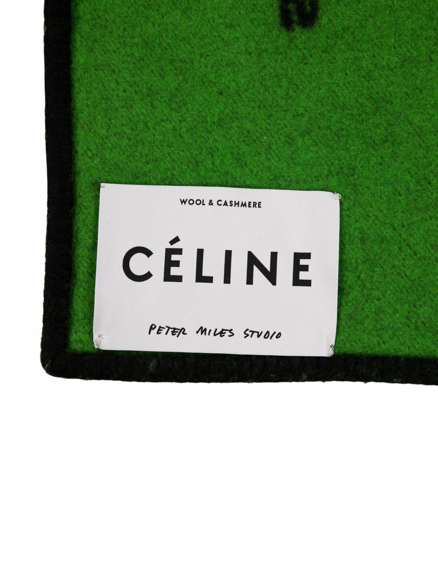 Celine Peter Miles Wool Throw Blanket - Black Throws, Pillows