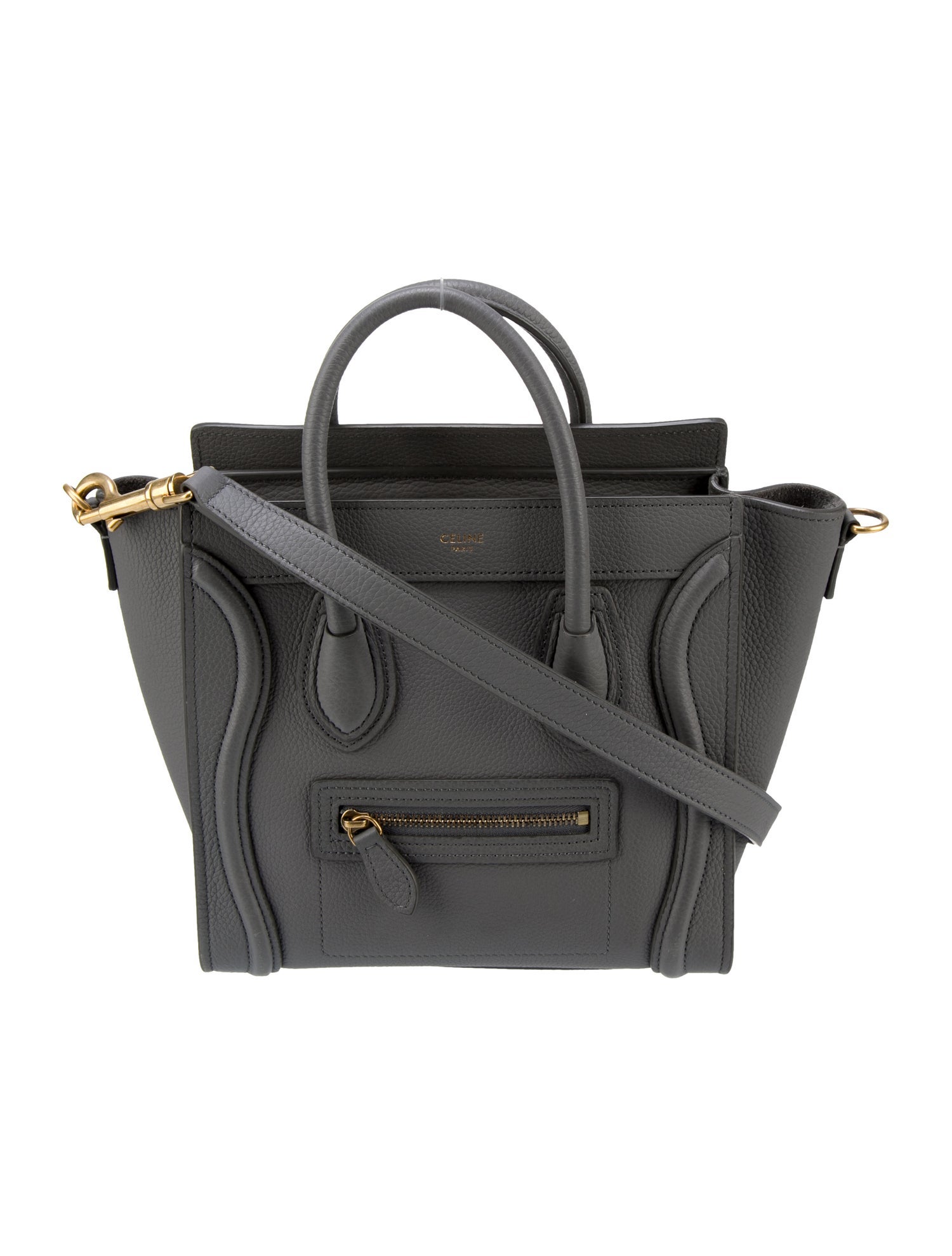 Celine Leather Luggage Nano