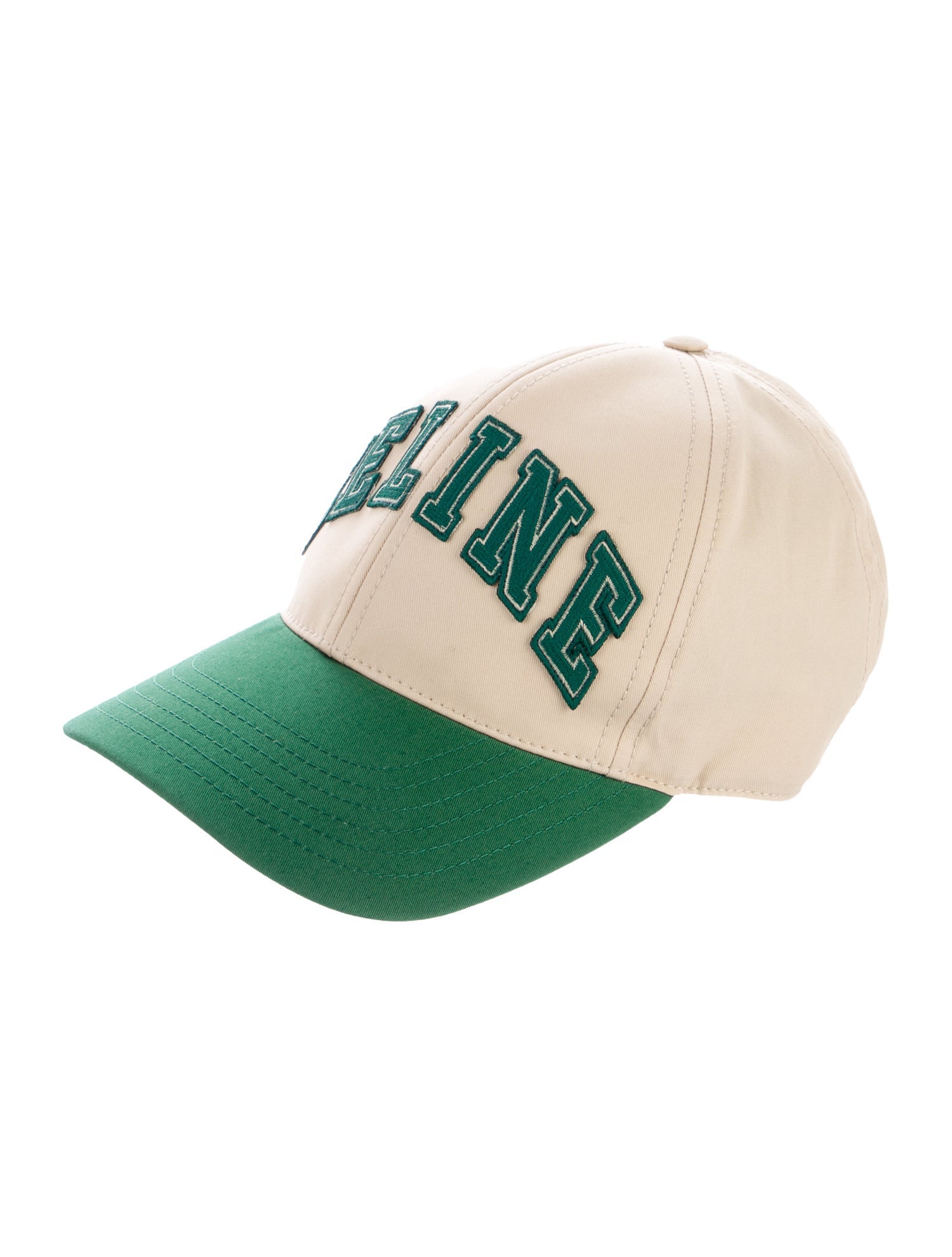Celine Celine Green embroidered logo hat - Green Hats, Accessories