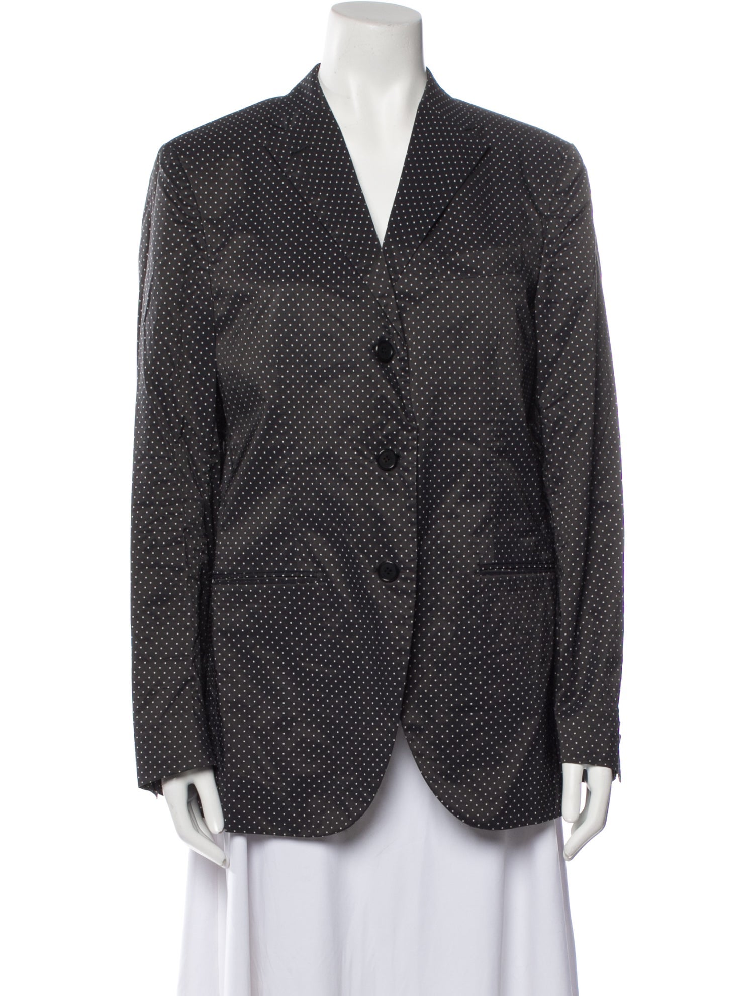 Celine Polka Dot Print Blazer