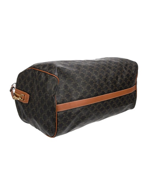 Celine Leather-Trimmed Triomphe Weekender