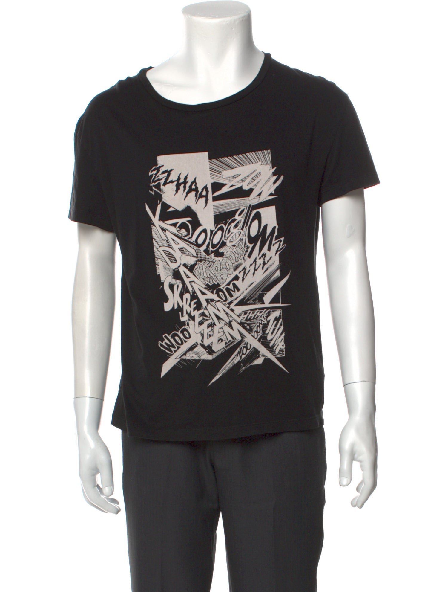 CELINE x CHRISTIAN MARCLAY プリントT-シャツ Celine x Christian Marclay Graphic Print T-Shirt - Black T