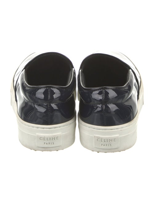 Celine Patent Leather Colorblock Pattern Sneakers