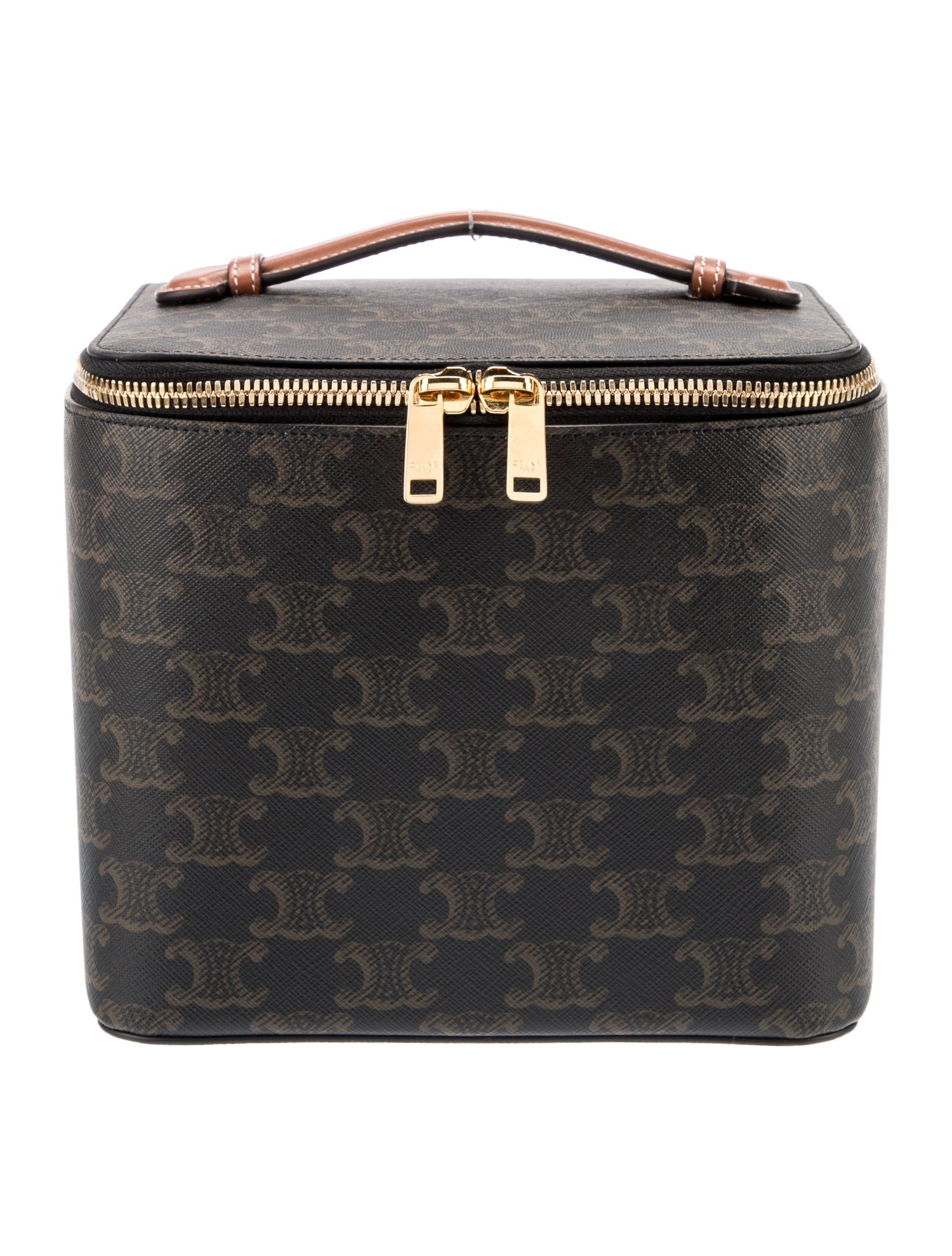 Celine Triomphe Square Vanity Case - Brown Luggage and Travel