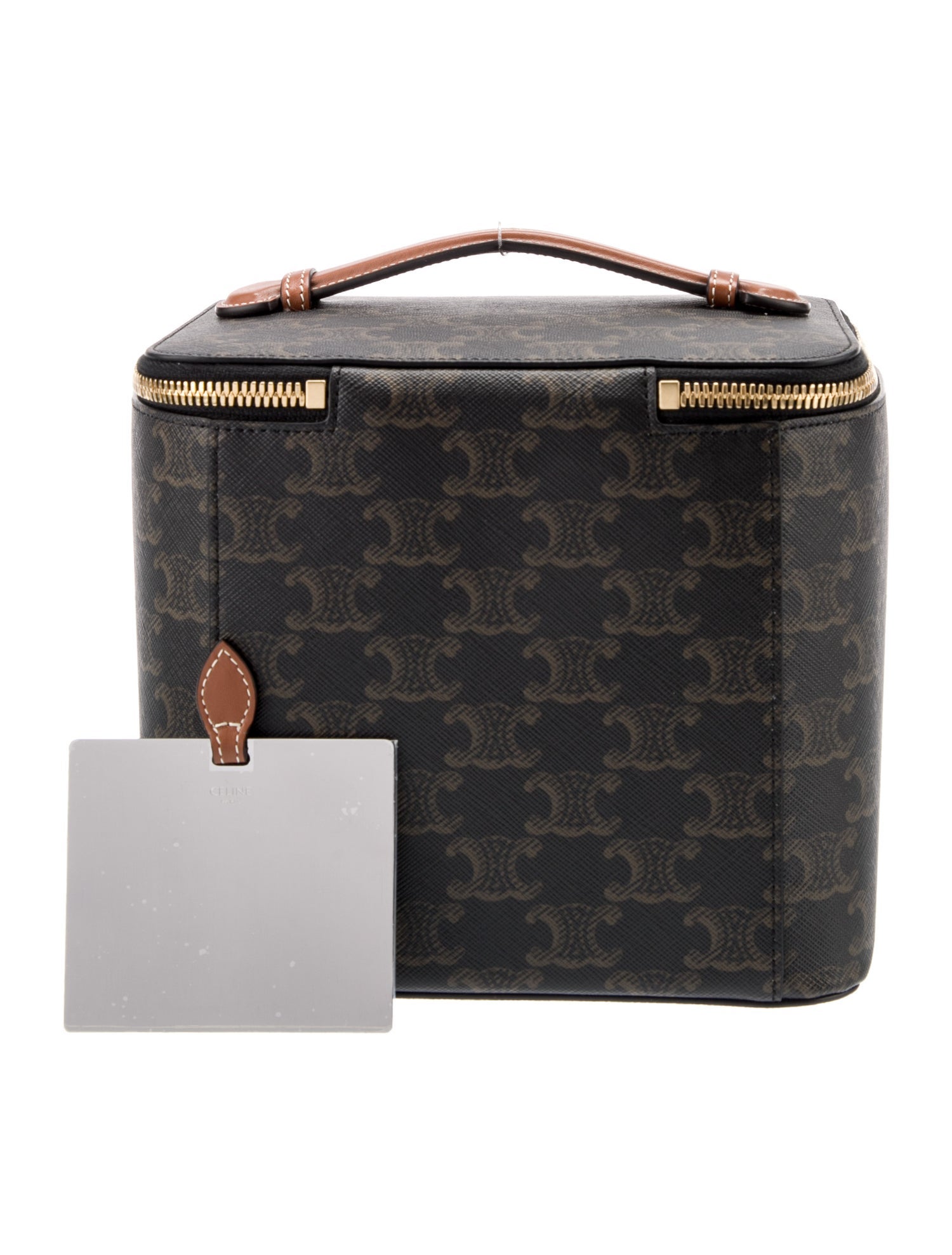 Celine Triomphe Square Vanity Case - Brown Luggage and Travel