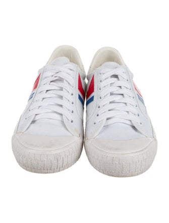 Celine Leather-Trim Low-Top Sneaker
