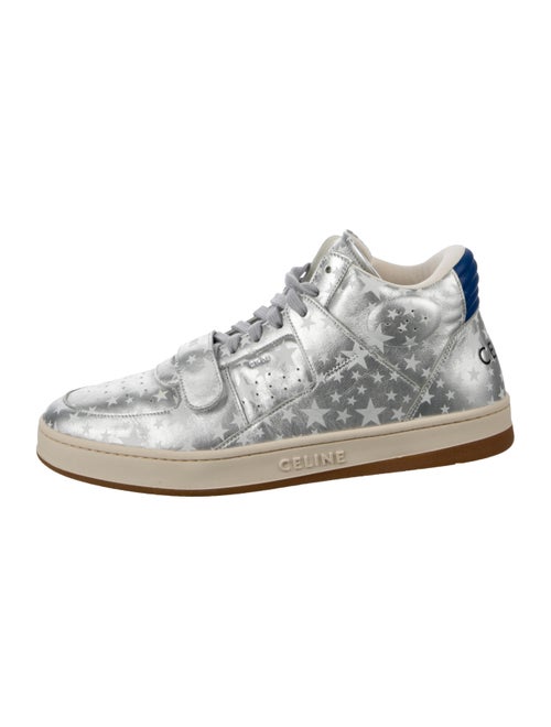 Celine Leather Printed Sneakers