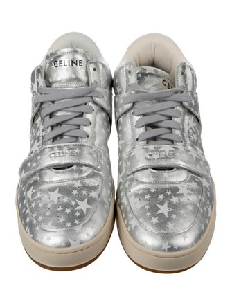 Celine Leather Printed Sneakers