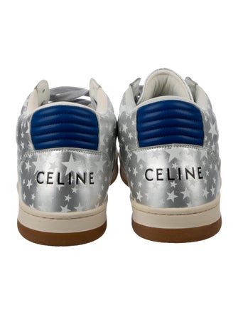 Celine Leather Printed Sneakers