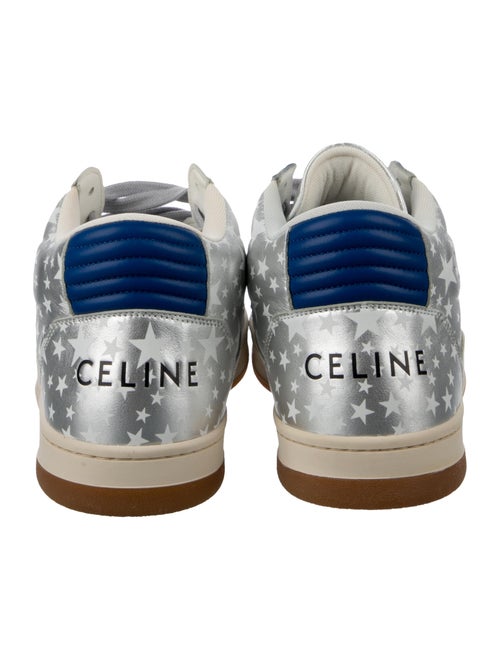Celine Leather Printed Sneakers