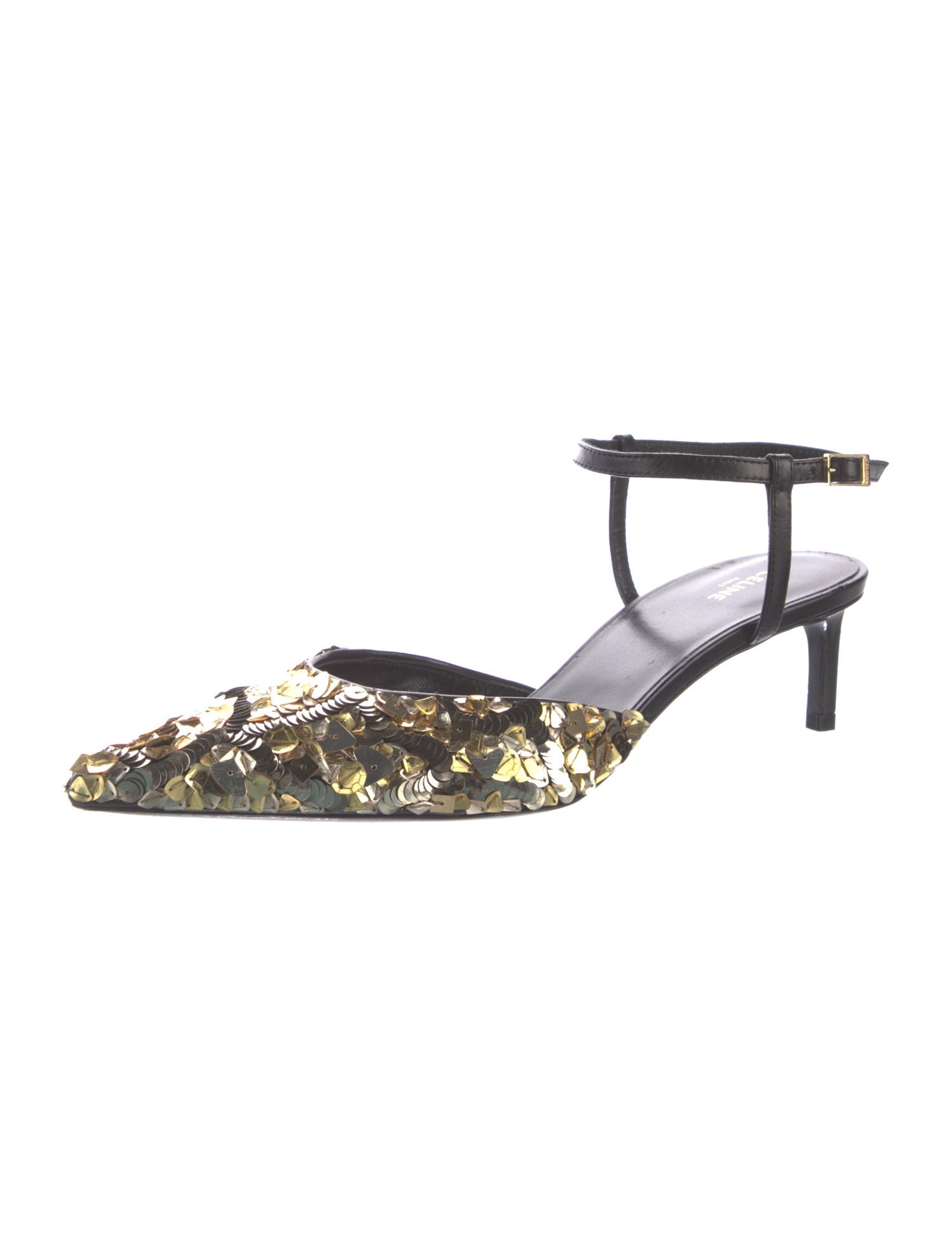 Celine Sequins Sequin Embellishments Slingback Pumps