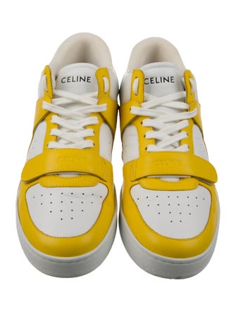 Celine Leather Colorblock Pattern Sneakers