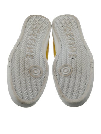 Celine Leather Colorblock Pattern Sneakers