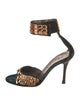 Celine Suede Printed Sandals