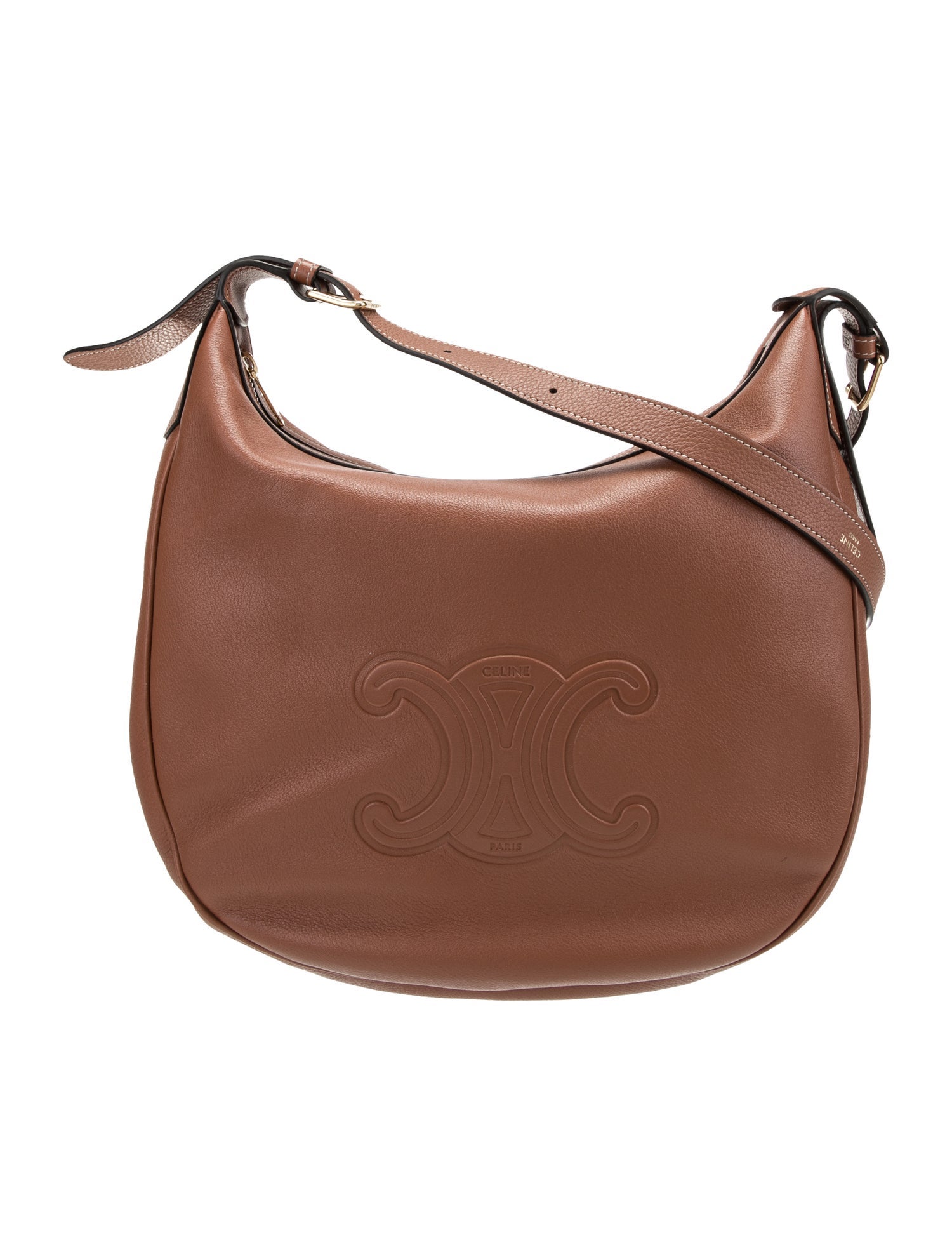 Celine Leather Heloise 2023 - Brown Hobos, Handbags