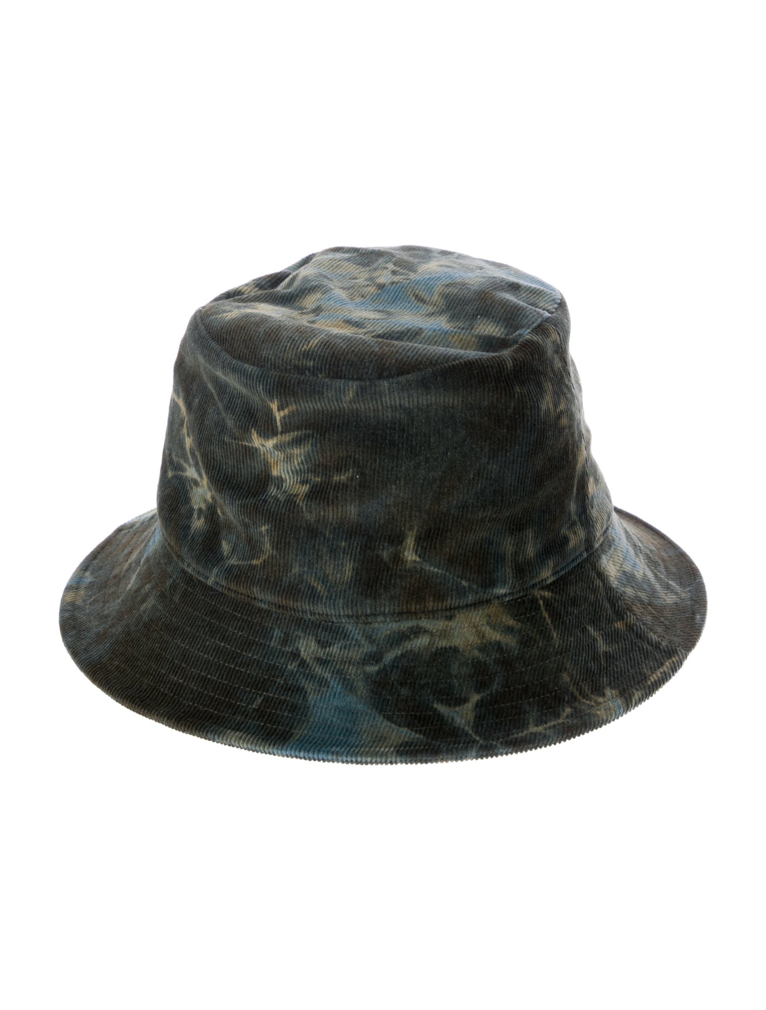 CELINE | LOGO PRINTED TIE-DYE BUCKET HAT ハット Celine Logo Tie Dye Bucket Hat w/ Tags - Green Hats