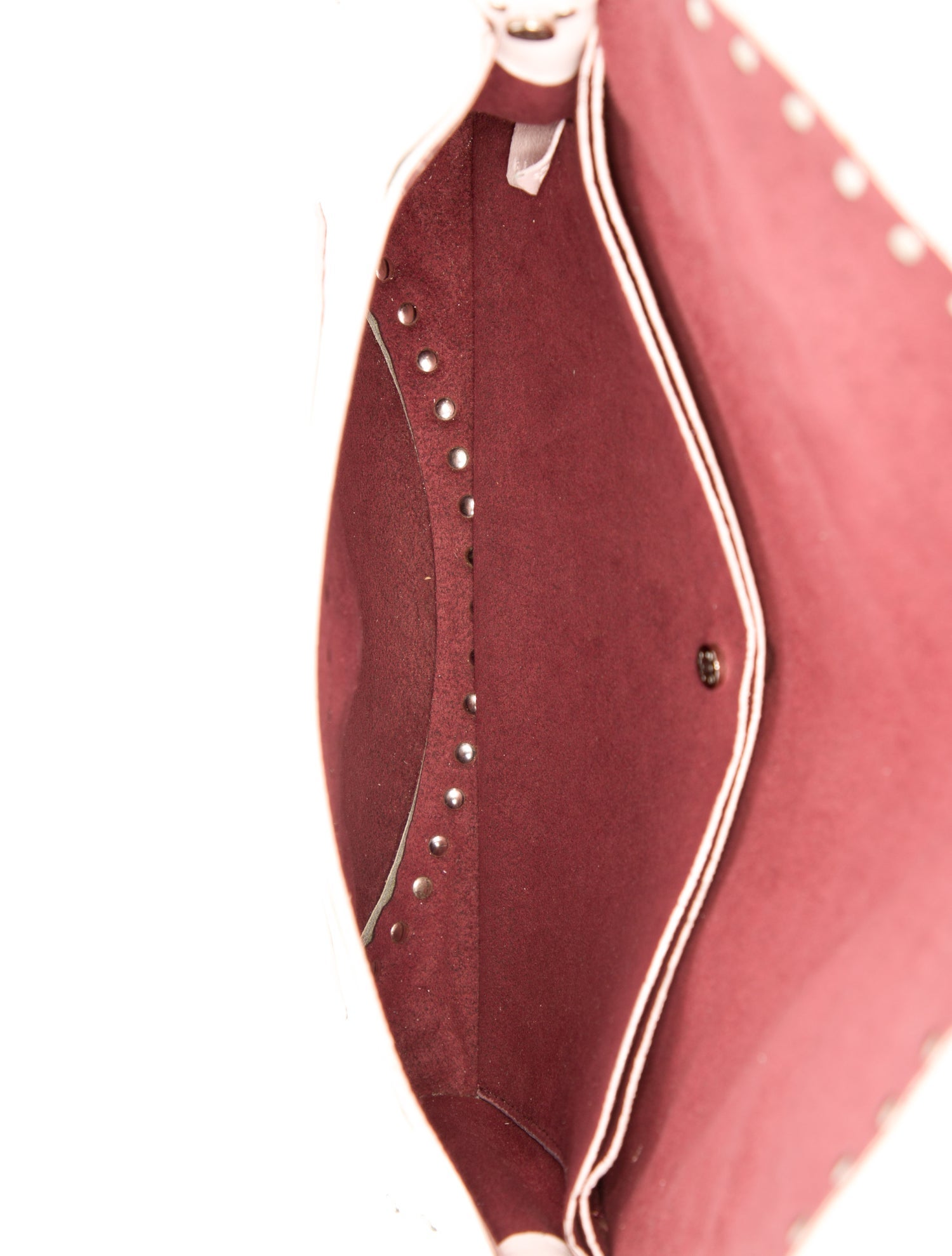 Celine Studded Leather Poulbot Shoulder Bag - Pink Shoulder Bags