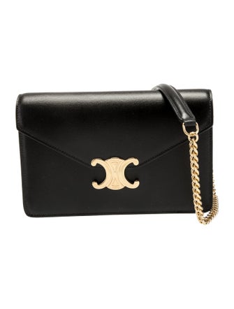 Celine Triomphe Margo Chain Wallet