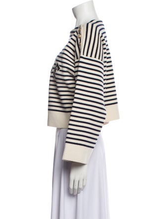 Celine Striped Bateau Neckline Sweater