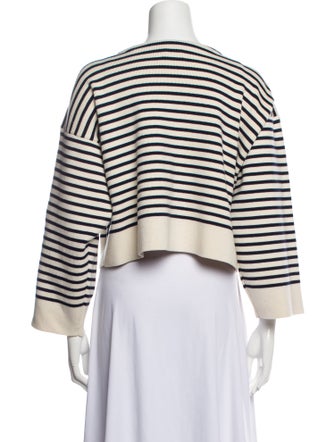 Celine Striped Bateau Neckline Sweater