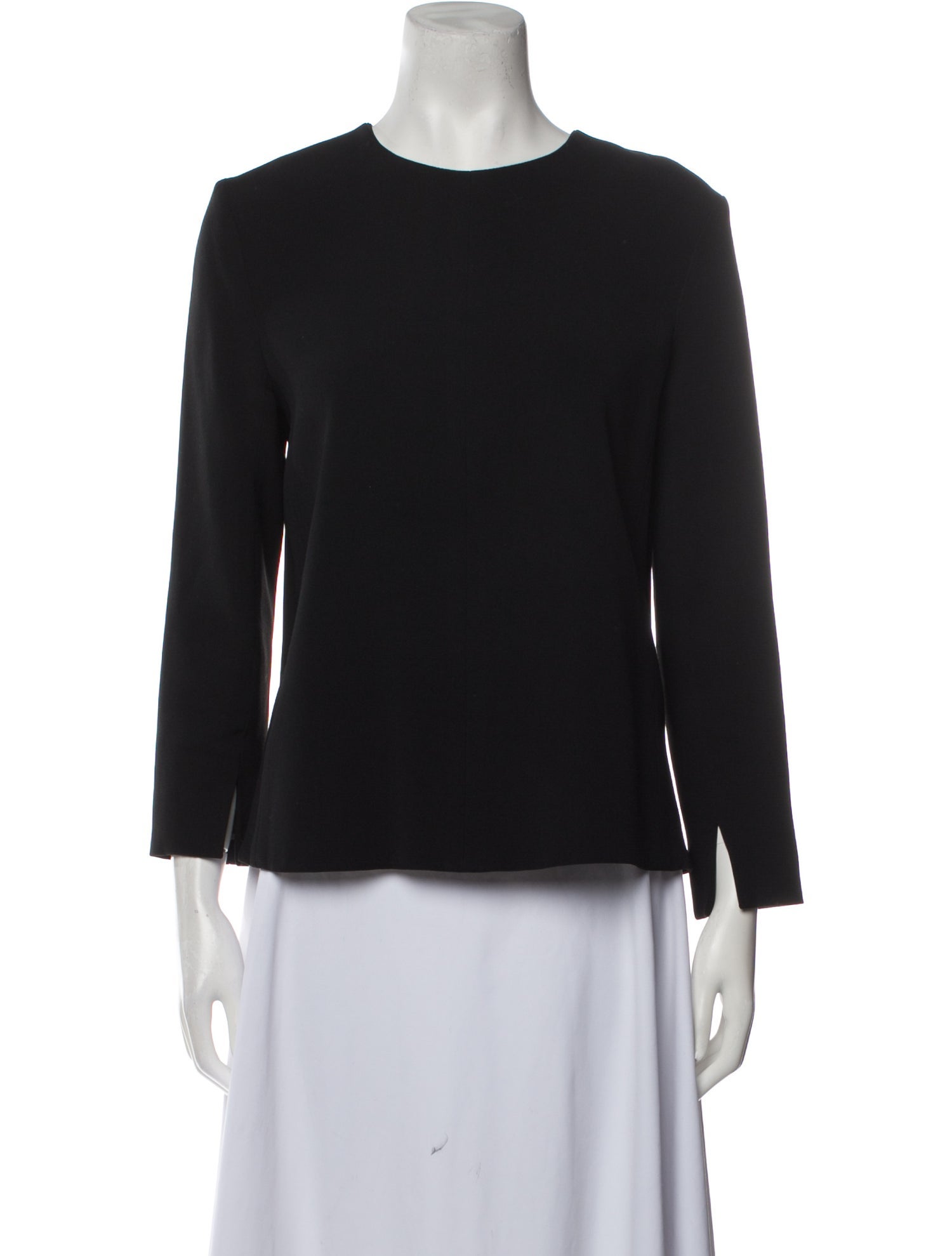 Celine Silk Crew Neck Top