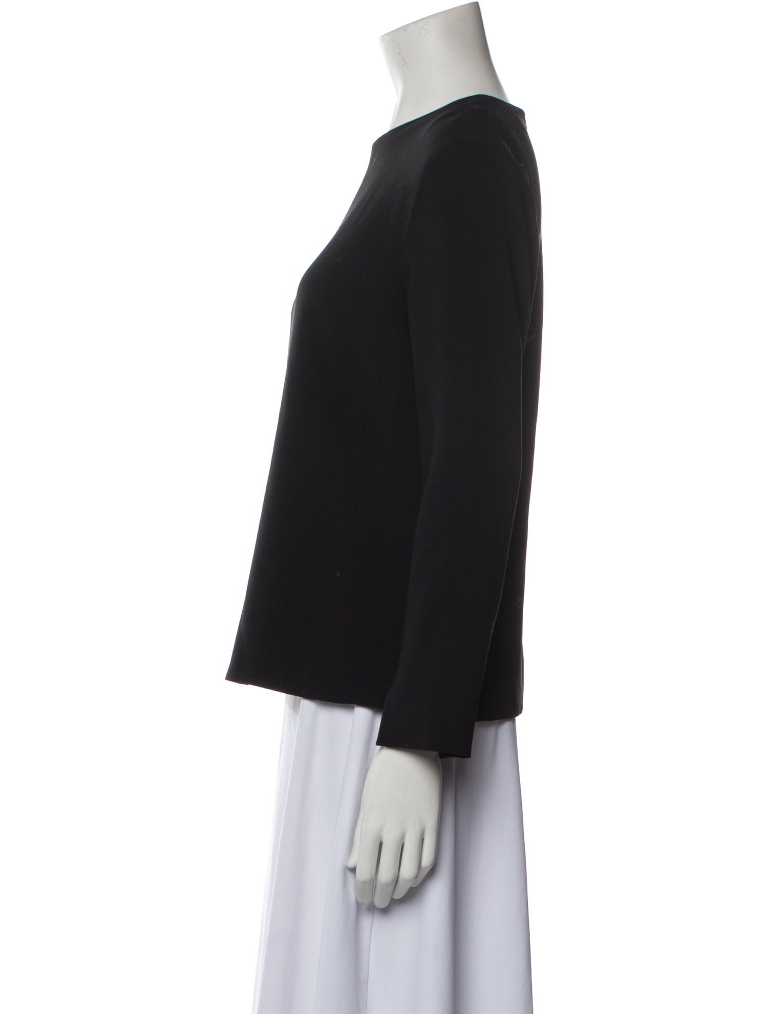 Celine Silk Crew Neck Top