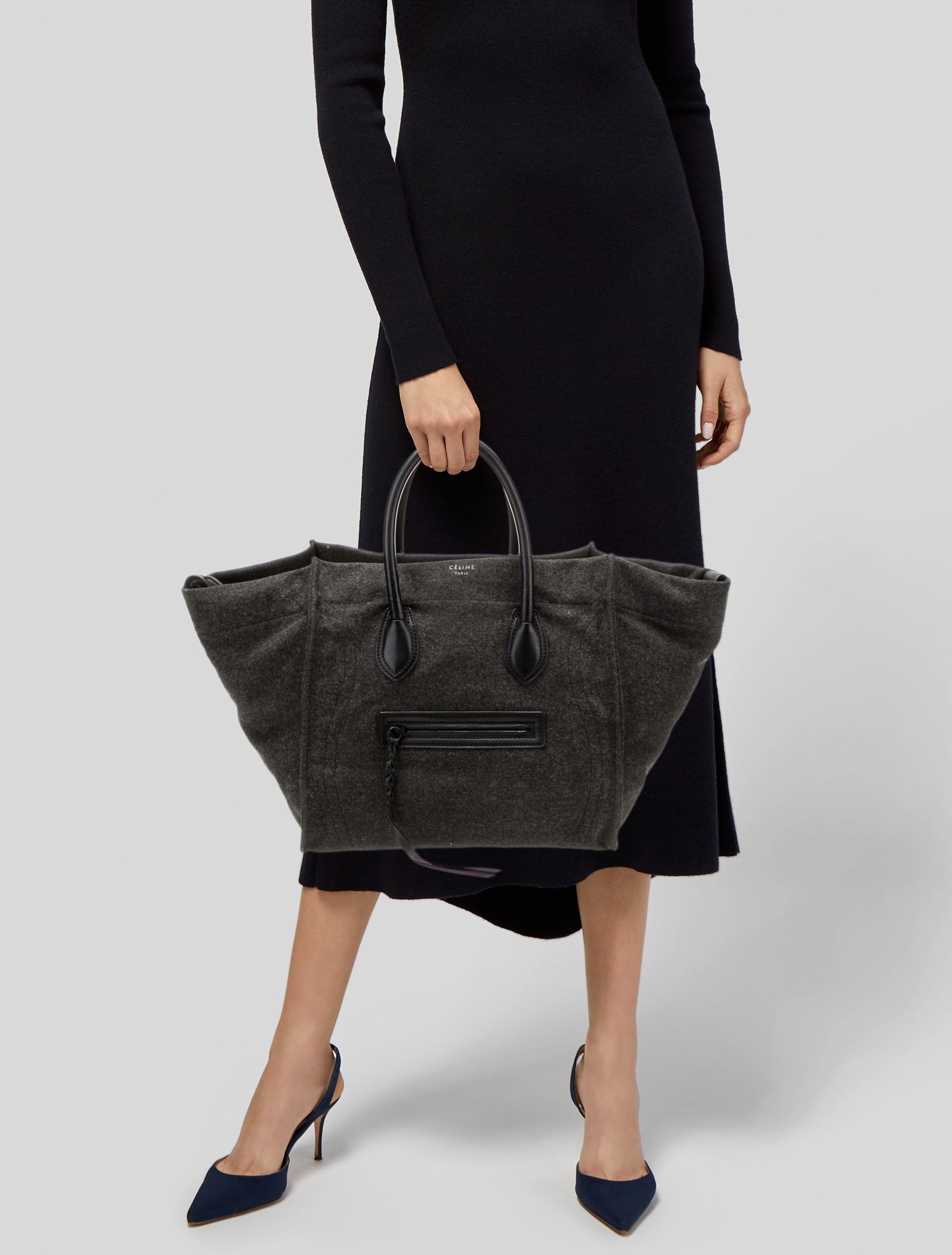 Celine Wool Luggage Phantom