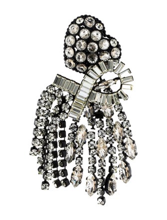 Celine Crystal Riviere Single Drop Earring