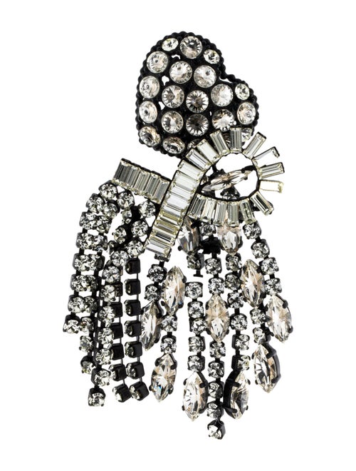 Celine Crystal Riviere Single Drop Earring